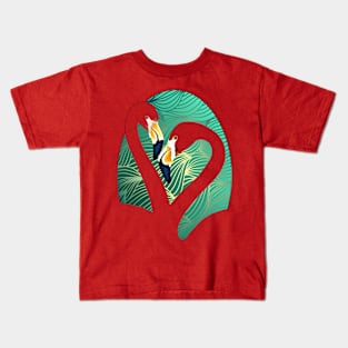 Flamingo Waves Kids T-Shirt